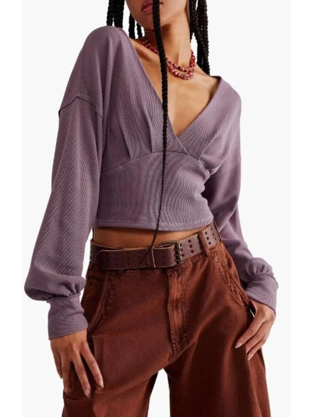 Free People Women's Purple Blouse